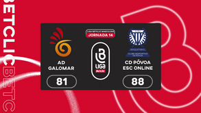 Liga Betclic masculina: o resumo do AD Galomar-CD Póvoa