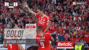 Arthur Cabral marca em dois jogos seguidos: «Benfica está a saber jogar com ele»