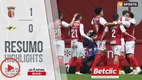 O resumo do Sp. Braga-Moreirense: golo, casos e outros lances