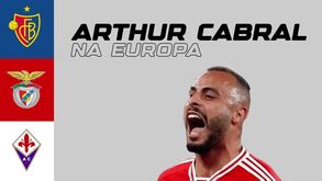 Basileia, Fiorentina e Benfica: o comparativo da média de golos de Arthur Cabral na Europa
