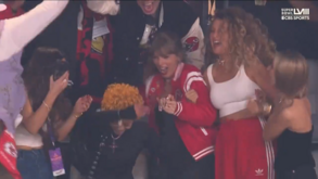As imagens de que todos falam: Taylor Swift em êxtase depois da vitória dos Kansas City Chiefs no Super Bowl