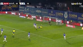 Pontapé de saída, 14 passes e golo aos 36 segundos: como o Arouca se colocou na frente diante do FC Porto