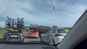 Queda tira Rui Costa da Volta ao Algarve de ciclismo