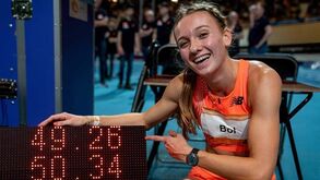 Femke Bol melhorou recorde do mundo dos 400 metros indoor