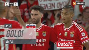 Benfica-Vizela: Rafa 'foi de mota' e só parou quando fez o 5-0