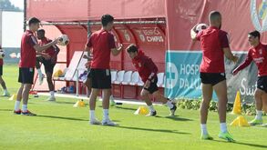 João Neves no relvado: Benfica afina últimos detalhes antes do jogo com o Toulouse