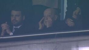 Pinto da Costa emocionado após o golo de Galeno