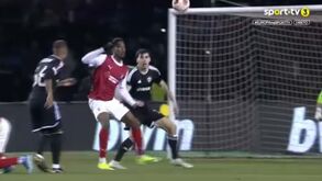 Banza sofreu e Banza converteu: Penálti mantém Sp. Braga no jogo