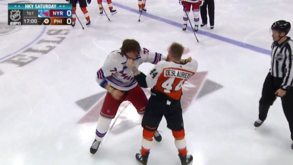 Murros, sangue e capacetes pelo ar: cena de pancadaria 'anima' jogo da NHL