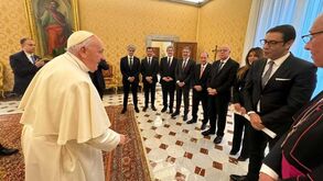 Benfica recebido pelo Papa Francisco nas comemorações dos 120 anos do clube