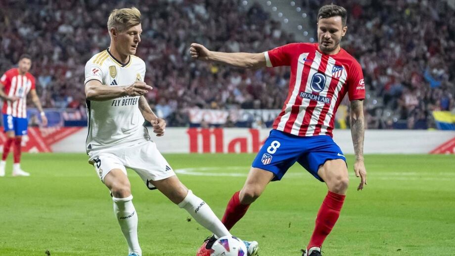 Kroos e Saúl, médios de Real e Atlético Madrid