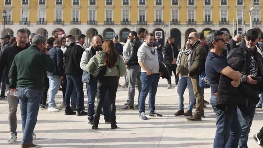 Polícias no Terreiro do Paço