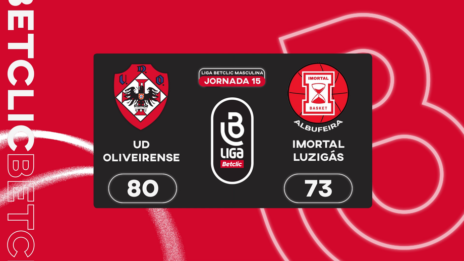 Os melhores momentos da partida a contar para a jornada 15 da Liga Betclic
