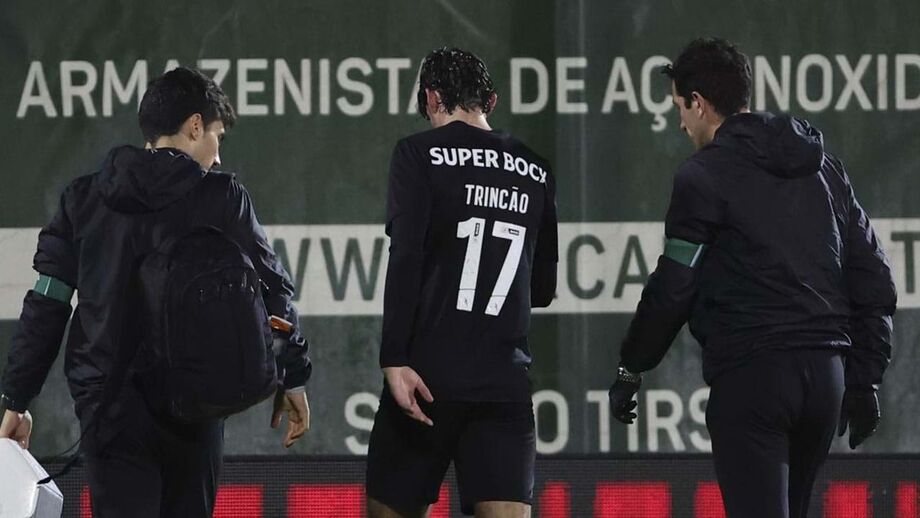 Trincão foi substituído em Vila do Conde ainda na primeira parte