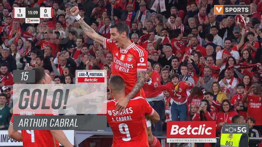 Arthur Cabral marca em dois jogos seguidos: «Benfica está a saber jogar com ele»