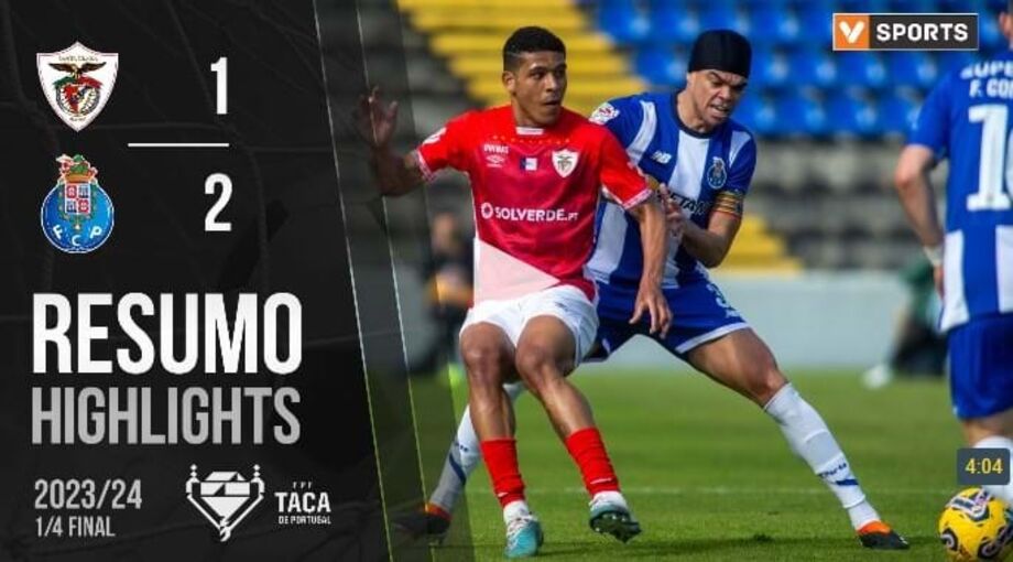 A crónica do Santa Clara-FC Porto, 1-2: reação enérgica evitou naufrágio