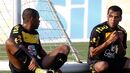 Os dois jogadores na seleção brasileira