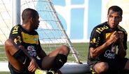 Os dois jogadores na seleção brasileira