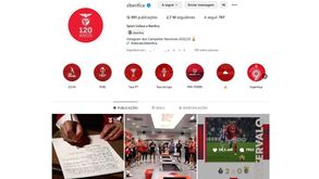 Redes sociais do Benfica 'congelaram': ainda não há resultado final do jogo com o FC Porto