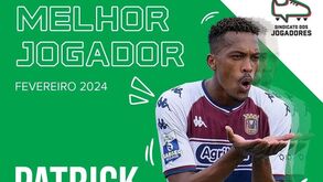 Patrick eleito o melhor jogador de fevereiro da 2.ª Liga pelo Sindicato