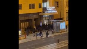 Confrontos na baixa de Lisboa envolvendo adeptos do Rangers