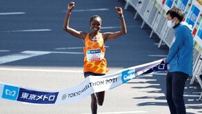 Brigid Kosgei é a estrela da elite da EDP Meia Maratona de Lisboa
