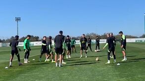 Rúben Amorim conta com todos à exceção de Adán no treino do Sporting