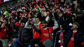 Festa dos adeptos do Benfica sem excessos