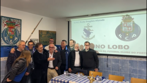 Nuno Lobo em campanha na Casa do FC Porto da Afurada