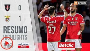 A crónica do Casa Pia-Benfica, 0-1: potência de Cabral desatou o nó
