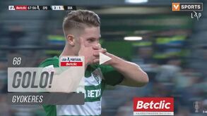 Gyökeres bisou no Sporting-Boavista após mais uma arrancada ao seu estilo