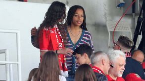 Jéssica Silva no Seixal a assistir ao Benfica-Sp Braga 