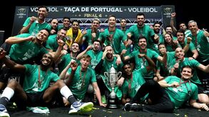 Sporting bate Fonte do Bastardo numa final emocionante e conquista Taça de Portugal de voleibol