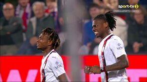Ligou o turbo, fintou o guarda-redes e não perdoou: Rafael Leão volta aos golos no Milan