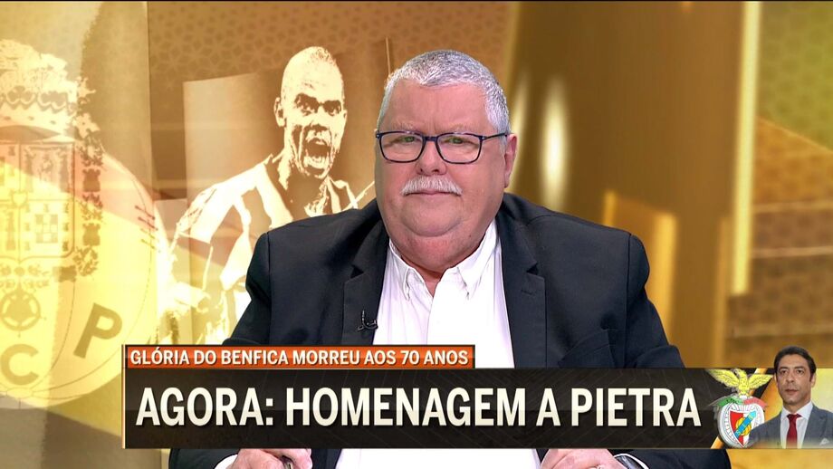 Momento emotivo no programa 'Liga d'Ouro' da CMTV
