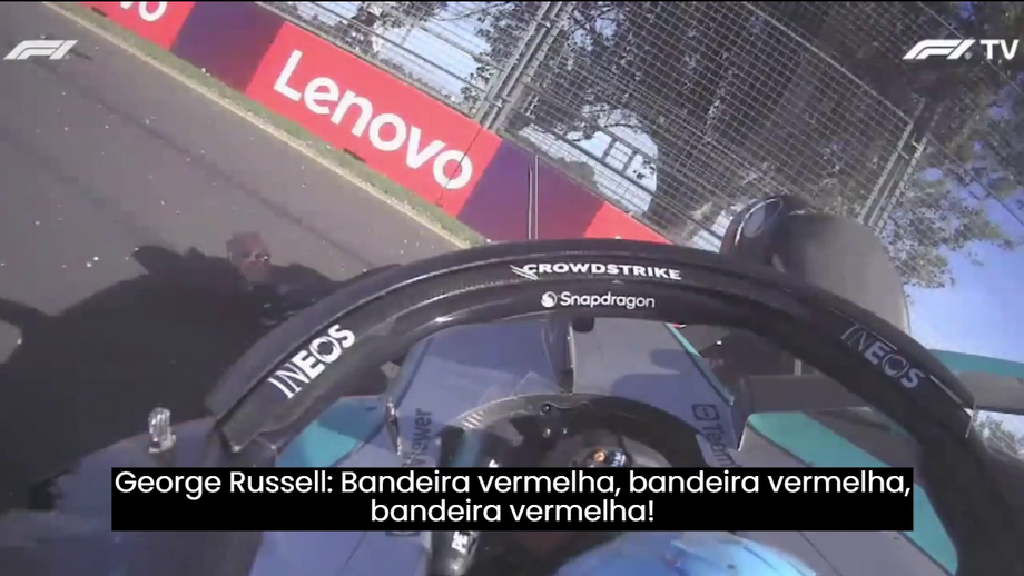 Piloto britânico da Mercedes embateu contra o muro após perder o controlo no carro quando perseguia Alonso pelo 6.º lugar