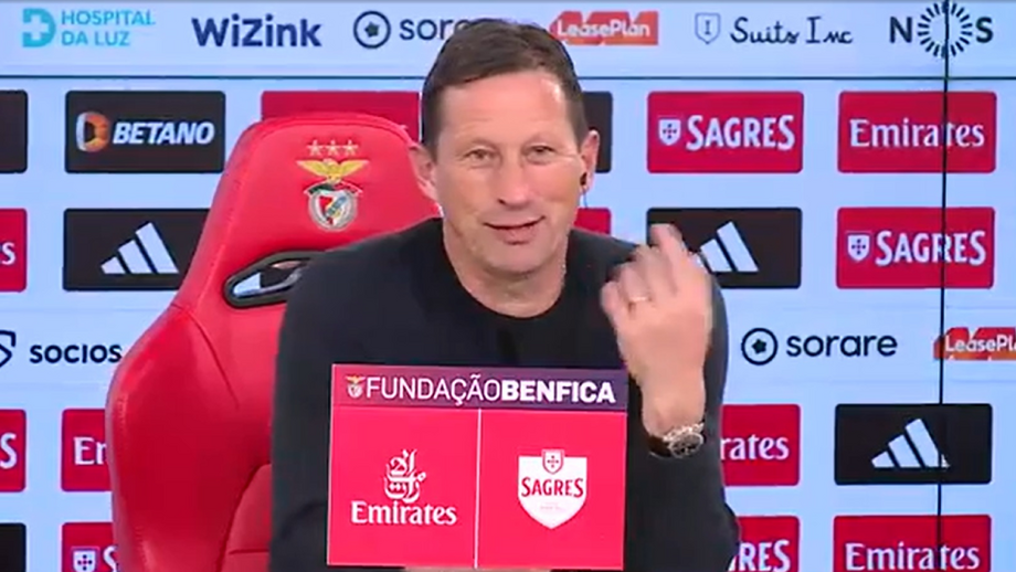 Resposta do treinador do Benfica originou risos nos jornalistas presentes na sala de imprensa do Estádio da Luz