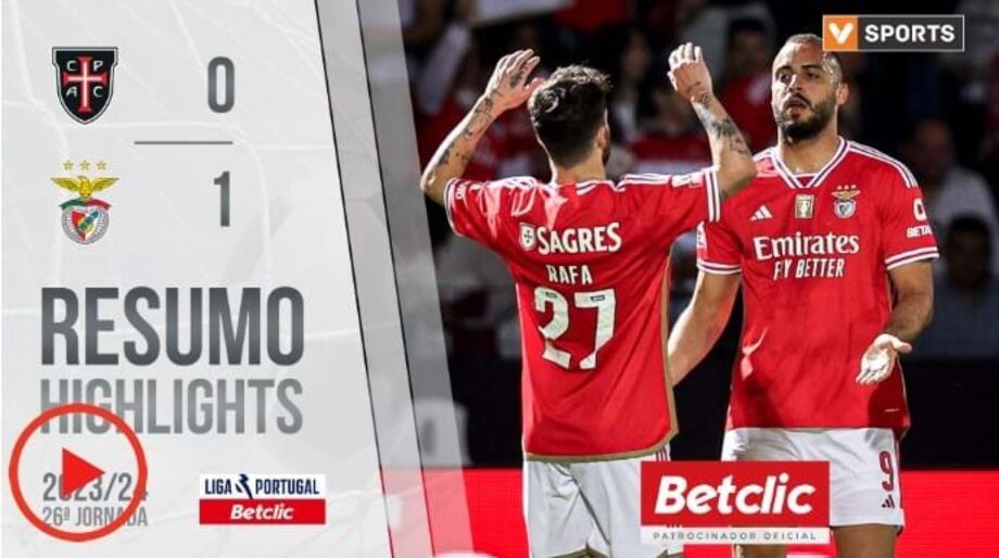 A crónica do Casa Pia-Benfica, 0-1: potência de Cabral desatou o nó