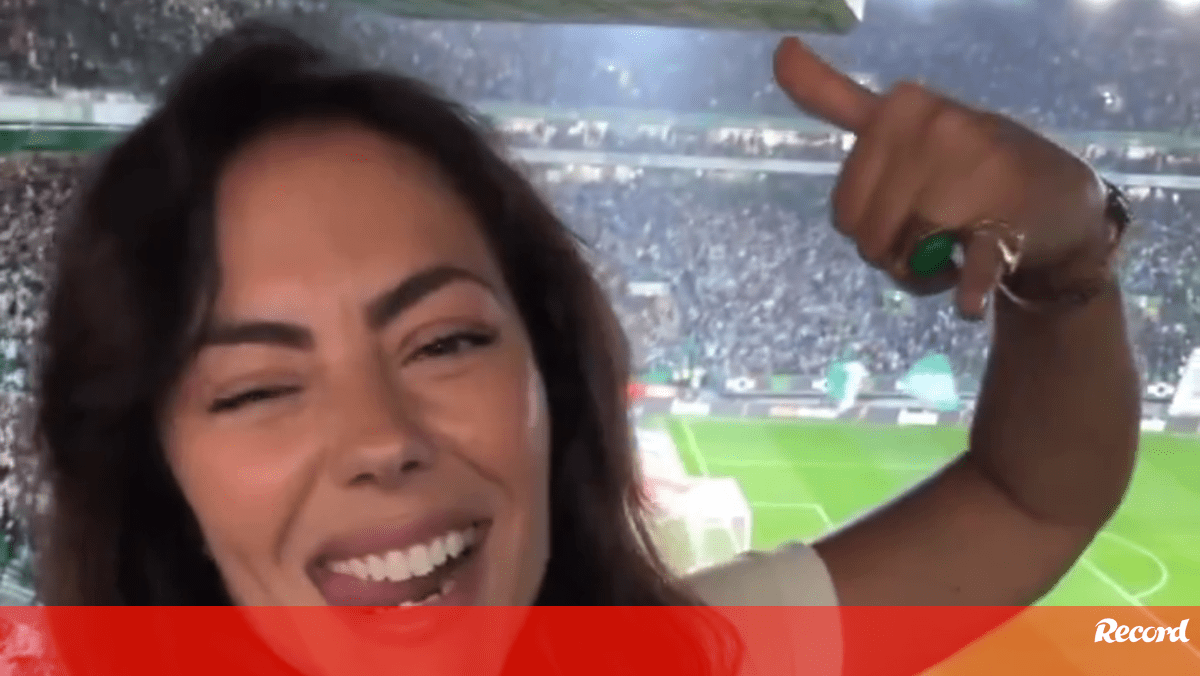 Sofia Ribeiro sem filtros nos festejos após vitória do Sporting no dérbi com o Benfica