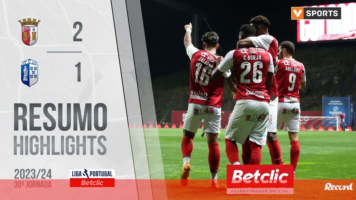 O resumo do Sp. Braga-Vizela: os golos, os casos e outros lances