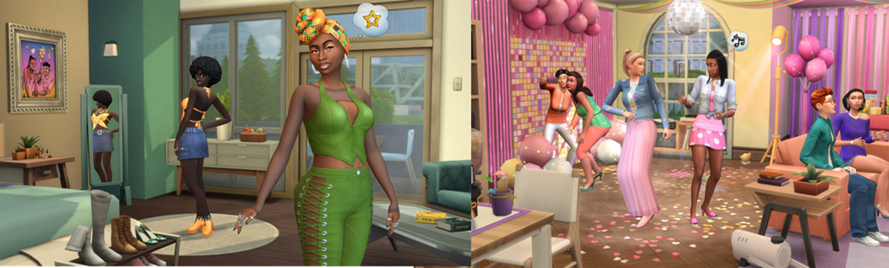 The Sims 4 Revela Urban Homage Kit E Party Essentials Kits Record