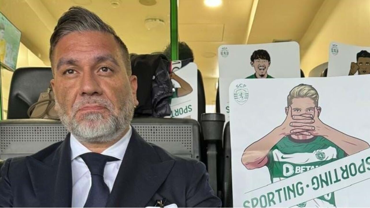 Hasan Çetinkaya, agente de Gyokeres, em Alvalade a assistir ao Sporting-Benfica