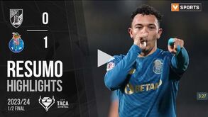 O resumo do V. Guimarães-FC Porto: golo, casos e outros lances