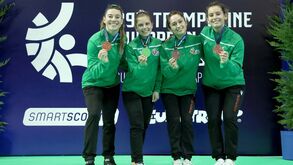 Portugal alcança bronze na final feminina por equipas nos Europeus de trampolins