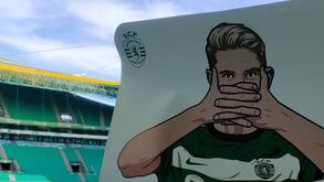 Sporting prepara coreografia para a receção ao Benfica: veja as imagens