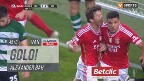 Benfica empata em Alvalade: Bah cabeceia para o golo após livre de Di María