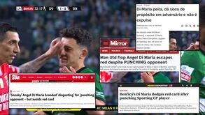 O lance de Di María e Pote visto pela imprensa internacional: «Deu um murro mas escapou»