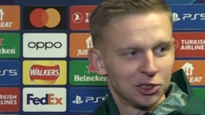 Zinchenko dá toques no português... mas apenas com recurso ao calão: «Cara..., fod...»