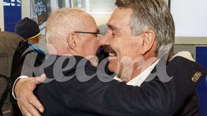 O reencontro emotivo entre Sven-Göran Eriksson e Toni em Lisboa