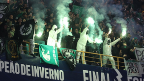 Claques do Sporting juntam-se para fazer coreografia em Barcelos